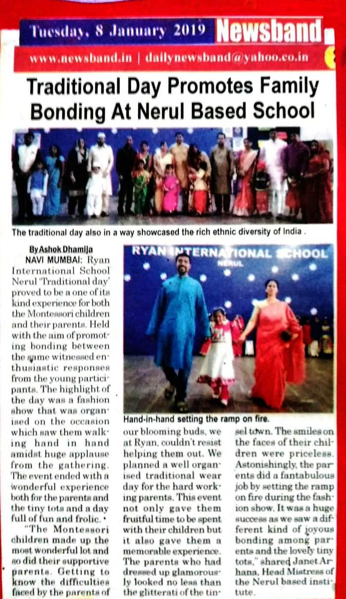 Traditional Day promotes family bonding at Ryan International School - Ryan International School, Nerul